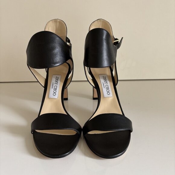 Jimmy Choo Black Leather Heels - Picture 7 of 7